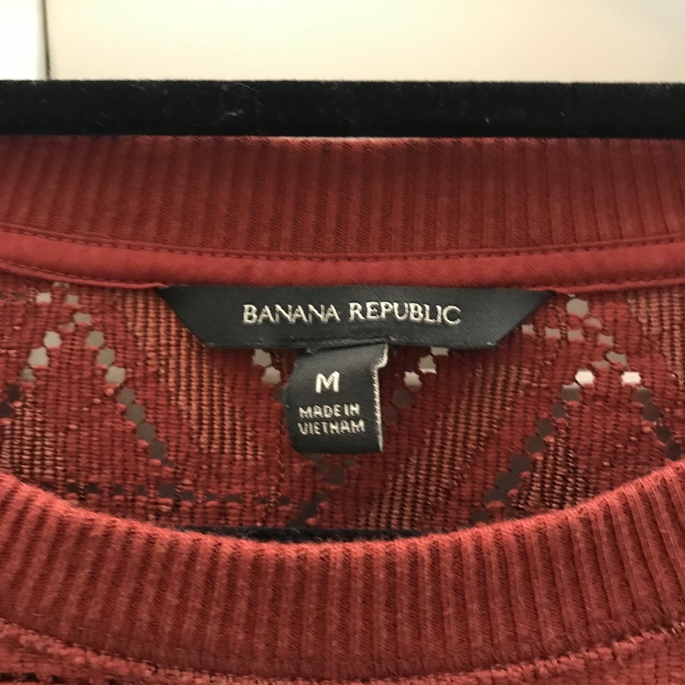 Banana Republic Orange/Red Shirt (Size M)